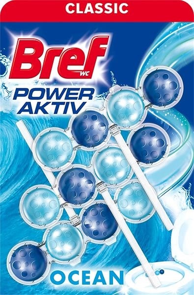 Bref WC Power Aktiv Ocean, WC kuličky, 3 × 50 g 