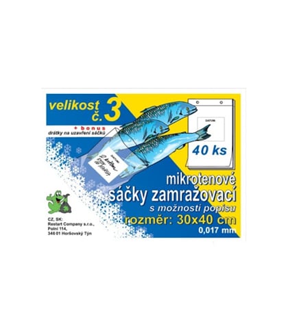 Zamražovací sáčky č.3,30x40 cm