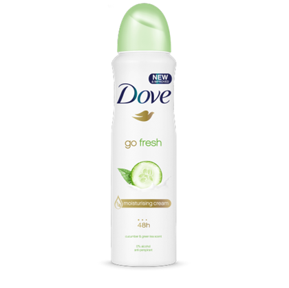 Dove antiperspirant sprej Go Fresh Okurka a zelený čaj 150 ml