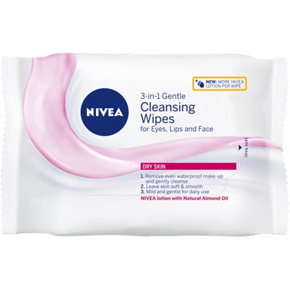  Nivea Cleansing Wipes čistící pleťové ubrousky, 25 ks 