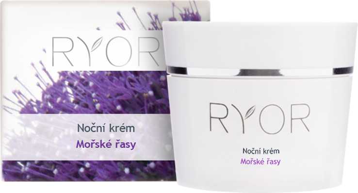 Noční pleťový krém Ryor s mořskými řasami 