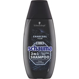 Schauma Men Charcoal & Clay 3v1 šampon, 250 ml