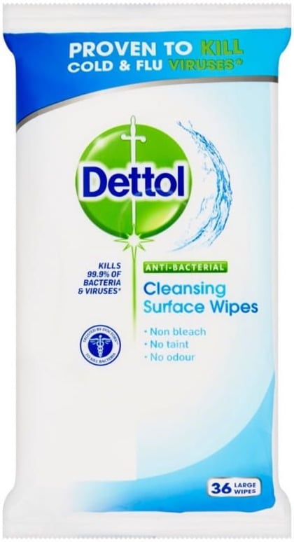 Dettol antibakteriální ubrousky na povrch 