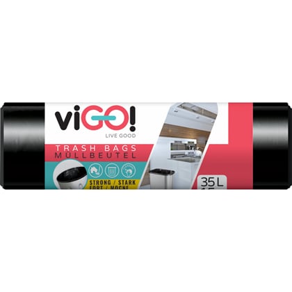ViGO pytle na odpad, 22 µ, 50 × 60 cm, 35 l, 15 ks