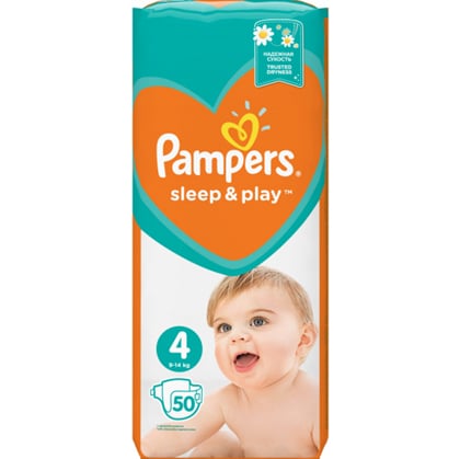 Pampers Sleep & Play Maxi 4 dětské pleny pro 8 až 14 kg, 50 ks 