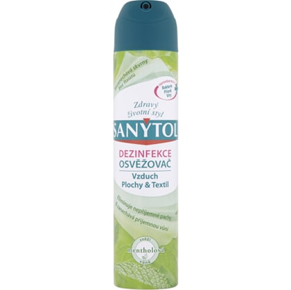 Sanytol dezinfekční osvěžovač vzduchu, povrchů a textilií s mátovou vůní