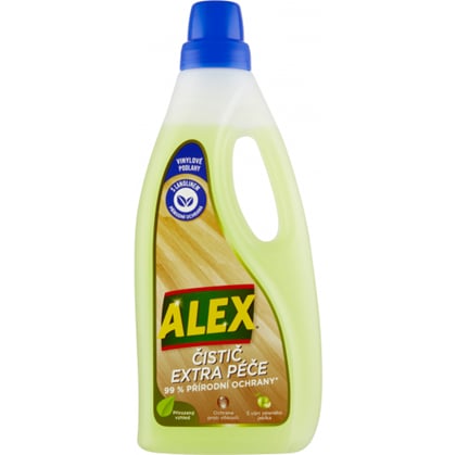Alex Extra péče, mýdlový čistič na dlažbu, lino a vinyl, s vůní zeleného jablka, 750 ml 