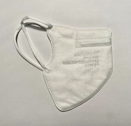 Respirátor FFP2 dětský - bílá + růžová + světle zelená