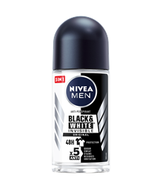 NIVEA KULIČKOVÝ ANTIPERSPIRANT PRO MUŽE INVISIBLE FOR BLACK&WHITE 50 ml