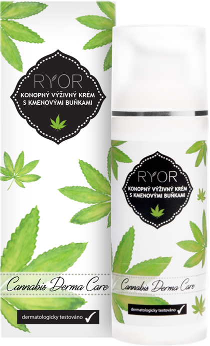 Konopný výživný krém  Ryor s kmenovými buňkami