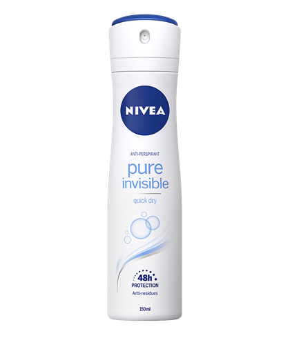 NIVEA SPREJ ANTIPERSPIRANT PURE INVISIBLE 150 ml