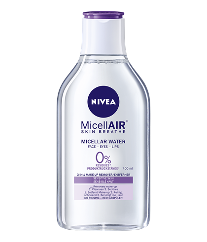 NIVEA ZKLIDŇUJÍCÍ PEČUJÍCÍ MICELÁRNÍ VODA 400 ML