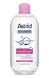ASTRID AQUA BIOTIC Micelární voda 3v1, 400 ml