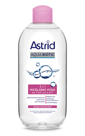 ASTRID AQUA BIOTIC Micelární voda 3v1, 400 ml