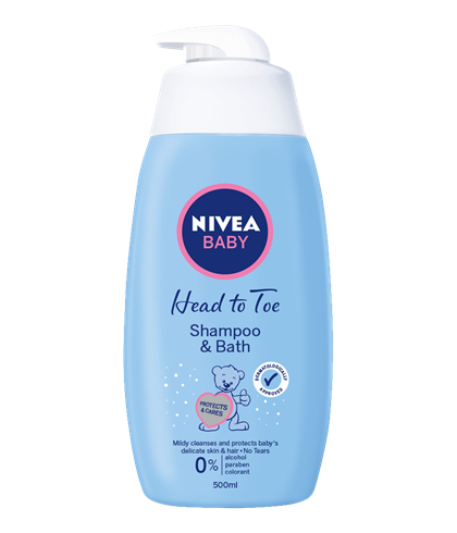 NIVEA JEMNÁ KOUPEL PRO CELÉ TĚLO A ŠAMPON 500 ML 500 ml