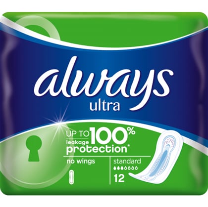 Always Ultra Standard dámské hygienické vložky, 12 ks 
