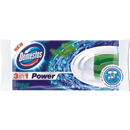 Domestos 3v1 Pine, náhradní náplň WC blok, 40 g 