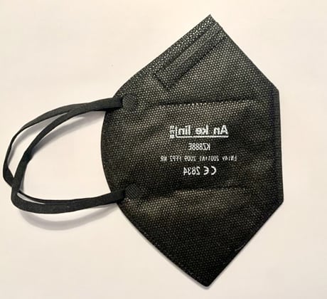 Respirátor FFP2 dospělý - černý 