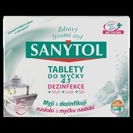 Sanytol tablety do myčky 4 v 1 s dezinfekcí