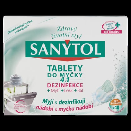 Sanytol tablety do myčky 4 v 1 s dezinfekcí