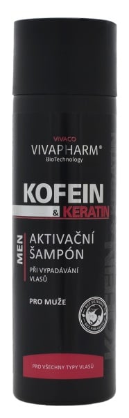 Kofeinový šampon s keratinem pro muže VIVAPHARM