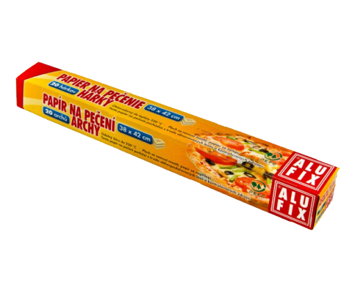 Alufix papír na pečení 38 cm x 42 cm 20 archů v krabičce