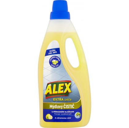Alex Extra péče, mýdlový čistič na dlažbu, lino a vinyl, s citronovou vůní, 750 ml