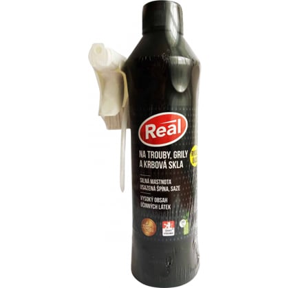 Real Na trouby, grily a krbová skla čisticí prostředek, 550 g 