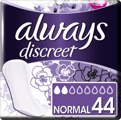 Always Discreet Normal inkontinenční intimní slipové vložky, 44 ks 