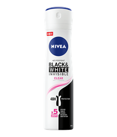 NIVEA SPREJ ANTIPERSPIRANT B&W INVISIBLE CLEAR 150 ml