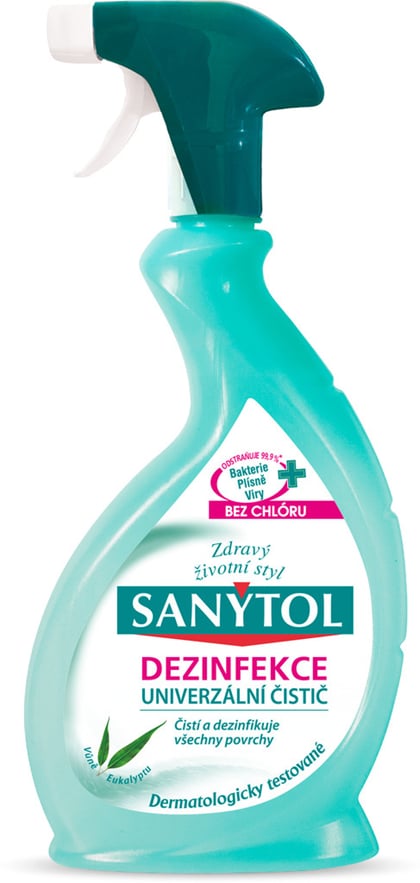 Sanytol dezinfekční univerzální čistič ve spreji s vůní eukalyptu