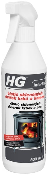 Čistič skleněných dvířek krbů a kamen 500 ml HG