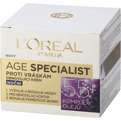 L'Oréal Age Specialist 55+ noční krém, 50 ml 
