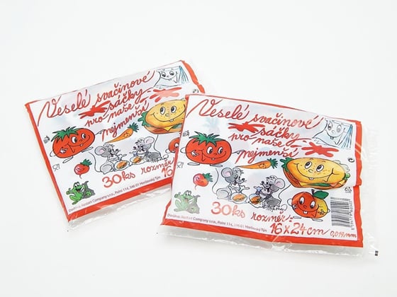 Veselé svačinové sáčky 16x24 cm