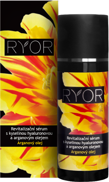 Revitalizační sérum Ryor  s kyselinou hyaluronovou a arganovým olejem