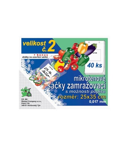 Zamražovací sáčky č.2, 25x35 cm