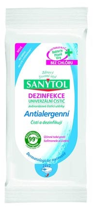 Sanytol dezinfekční univerzální utěrky - Antialergenní