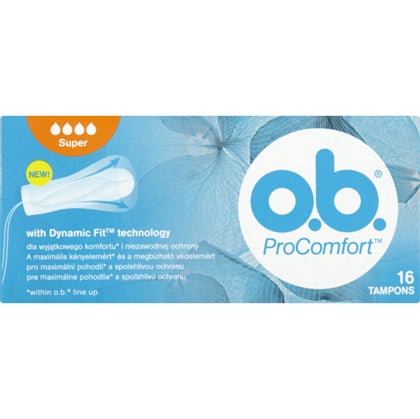 O.B. ProComfort Super tampony, 16 ks 