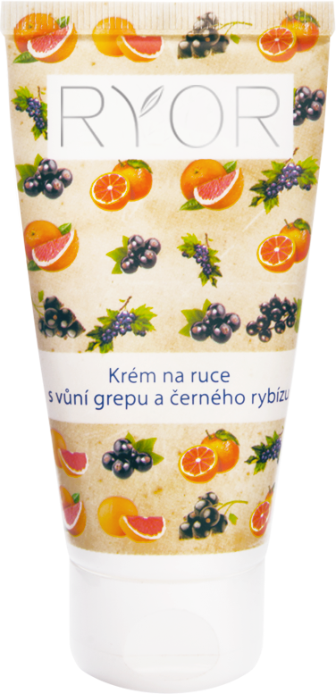 Krém na ruce s vůní grepu a černého rybízu Ryor