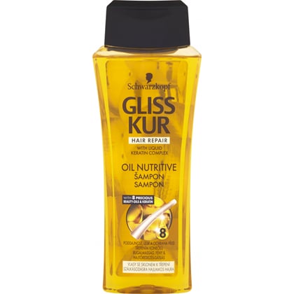 Schwarzkopf Gliss Kur Oil Nutritive regenerační šampon, 250 ml