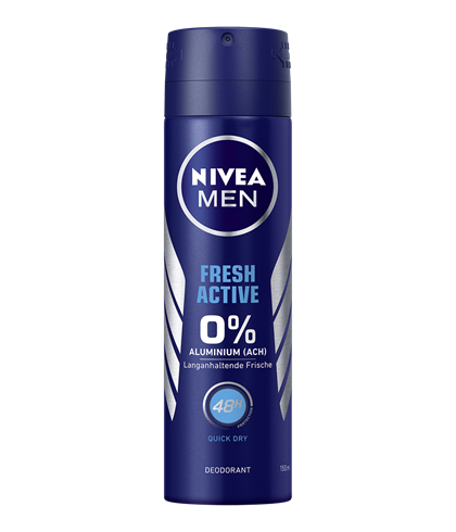 NIVEA SPREJ DEODORANT PRO MUŽE FRESH ACTIVE 150 ml