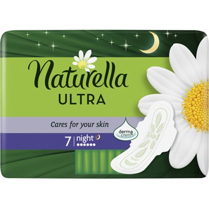 Naturella Camomile Ultra night hygienické vložky, 7 ks 