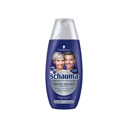 Schauma Silver Reflex šampon pro šedivé, bílé nebo blond vlasy, 250 ml