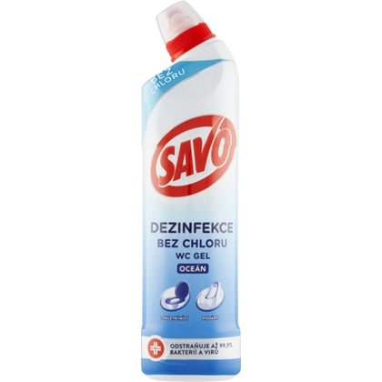 Savo WC oceán, gelový čistič na toalety, vůně oceánu, 750 ml