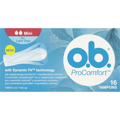 O.B. ProComfort Mini tampony, 16 ks 